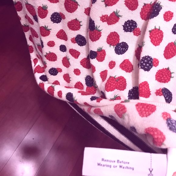 J.Crew Berry Print Short Sleeve Sweater - Picture 3 of 3